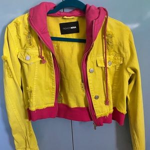 Fashion nova crop Jean jacket